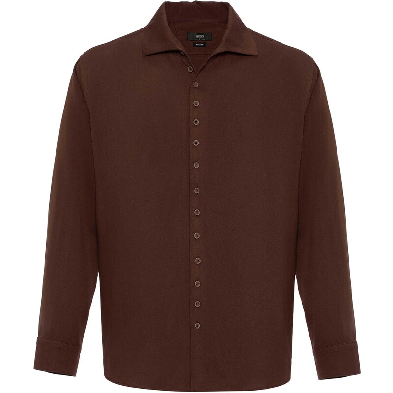 Antioch Košeľa tmavohnedá 55684792