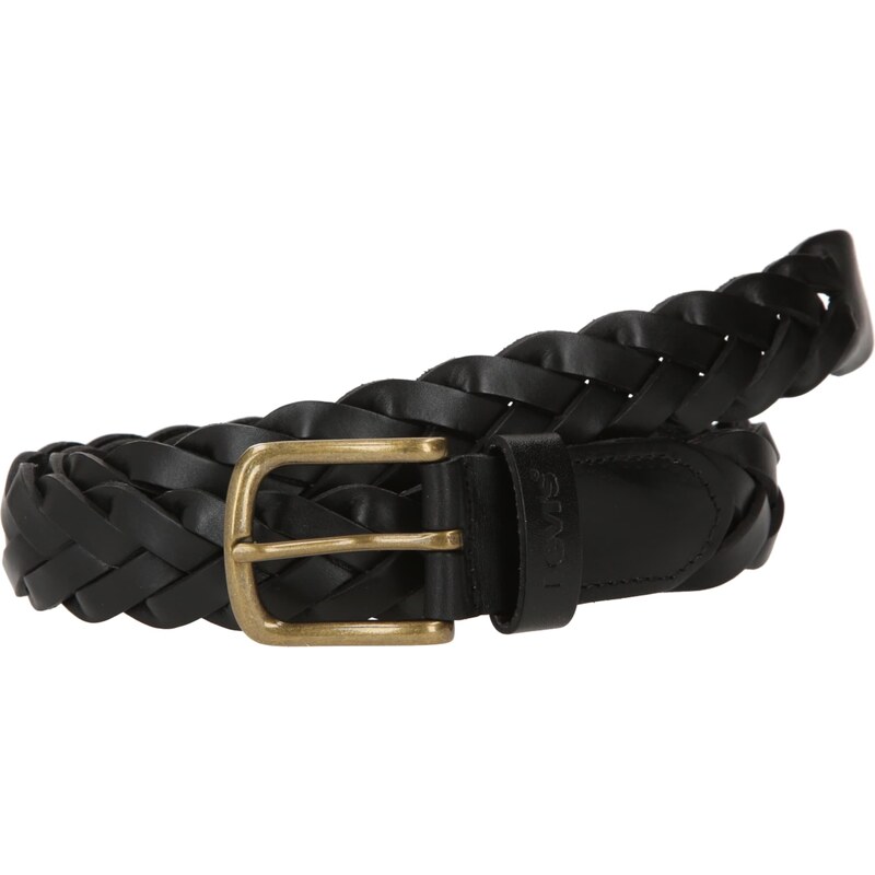 LEVIS Opasky Leather Braid Belt čierna 54829370