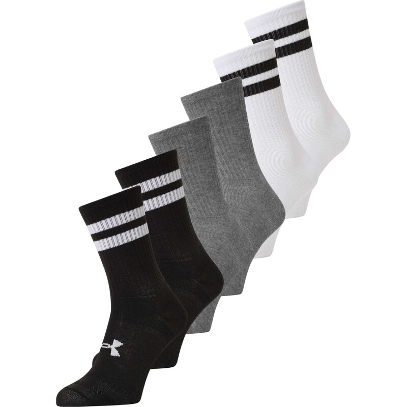 UNDER ARMOUR Športové ponožky Essential sivá melírovaná / čierna / 67562146