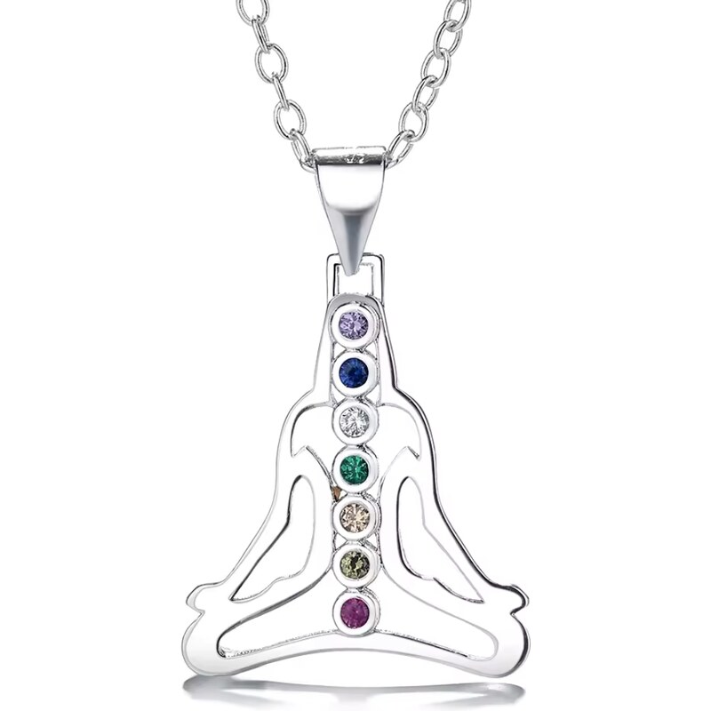 MAJYA Strieborná retiazka s príveskom INNER PEACE 11059 64581982