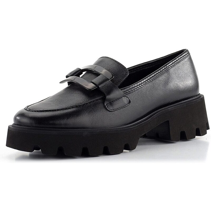 Ara užšie kožené mokasíny Oxford Schwarz 12-21703-01 62752116