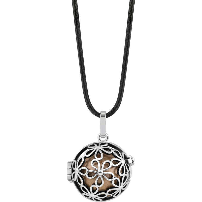 MUMMY BELL Dámsky náhrdelník Rolnička Malé kytičky - hnedá K2SH18 66579273