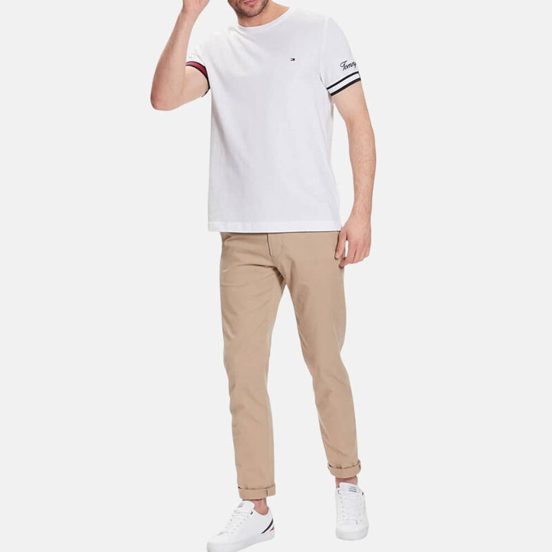 Pánské bílé triko Tommy Hilfiger 55884