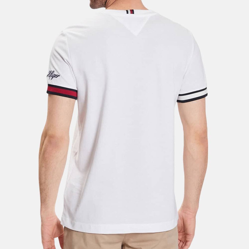 Pánské bílé triko Tommy Hilfiger 55884