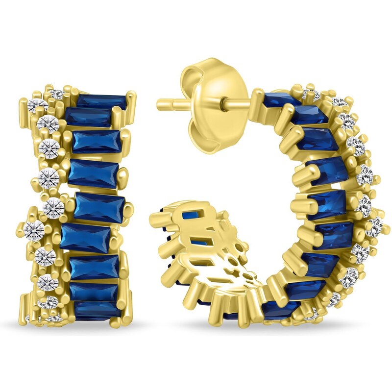 Brilio Silver Originálne pozlátené náušnice so zirkónmi EA1029YB 66595066