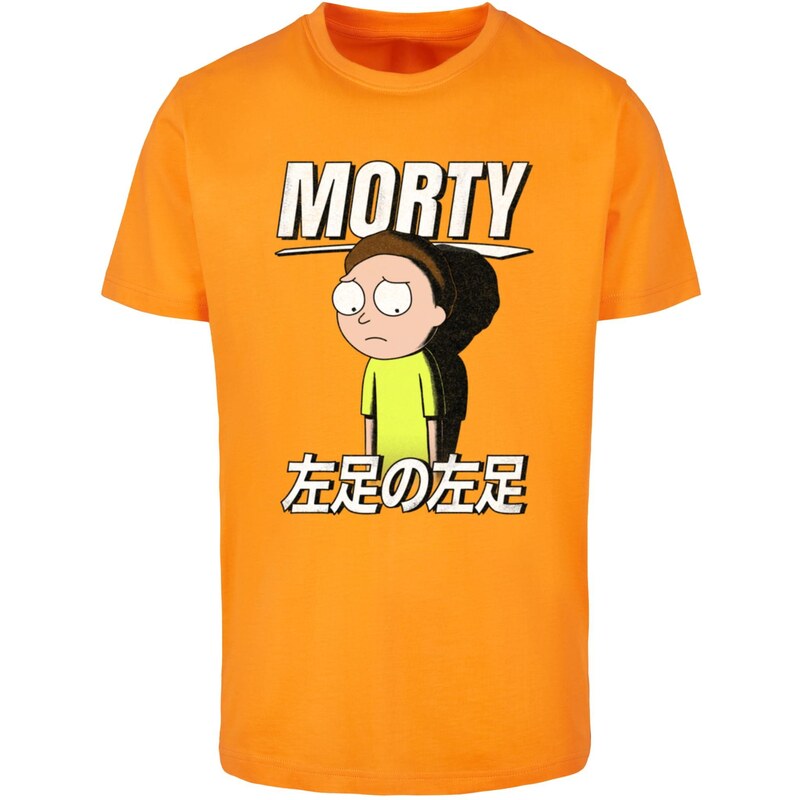 Merchcode Mens T-shirt Rick and Morty Sad Morty orange 54923890