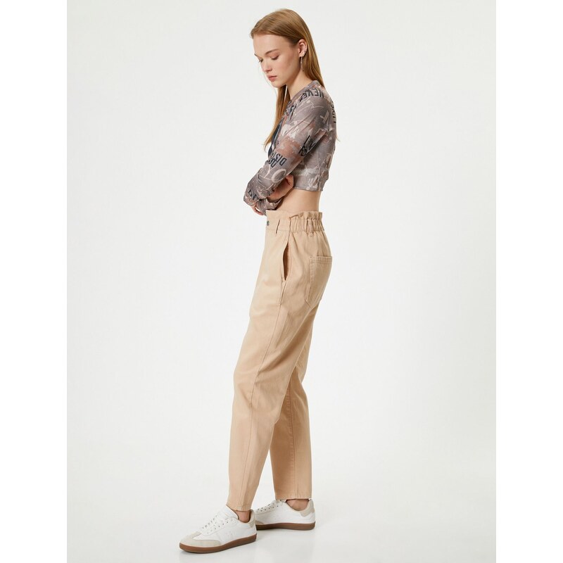 Koton High Waist Baggy Denim Pants Cotton - Baggy Jeans 64668174