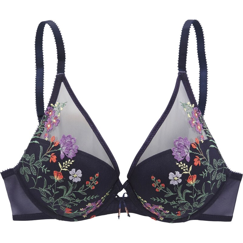 LASCANA Podprsenka námornícka modrá / smaragdová / fialová / koralová 54932784