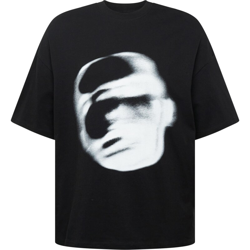 JACK & JONES Tričko FORM čierna / biela 67772363