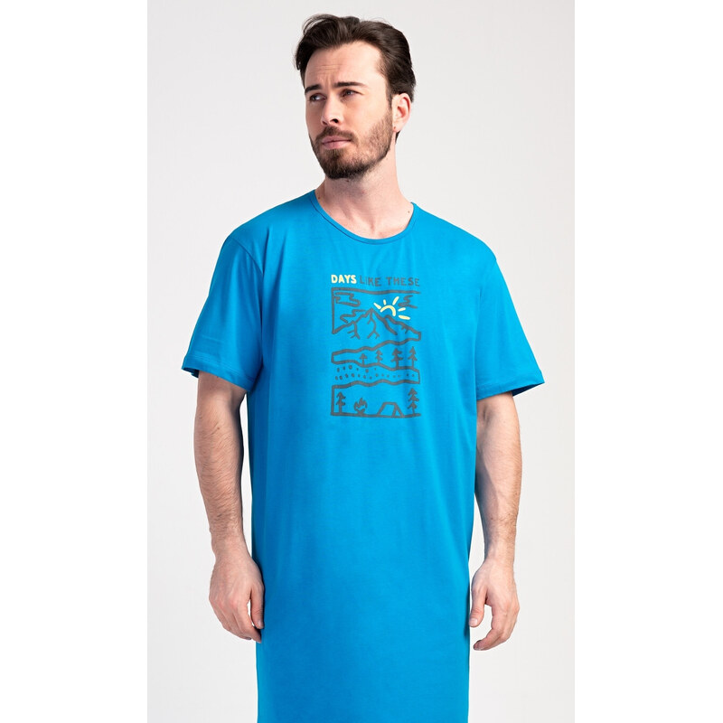 Vienetta MAN Pánska nočná košeľa s krátkym rukávom Outdoor 54965493