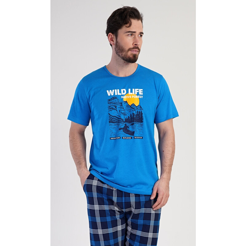 Vienetta MAN Pánske pyžamo kapri Wild life 54965506