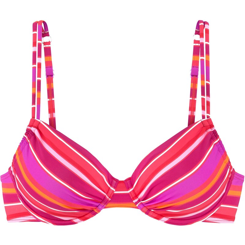 s.Oliver Bikinový top ružová / malinová / neónovo ružová / biela 56125533