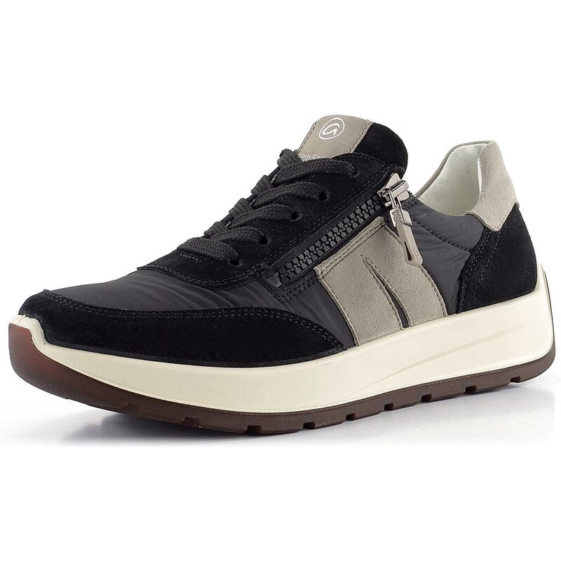 Ara širšie tenisky so zipsom New York Schwarz/Moon 12-25102-01 62752186