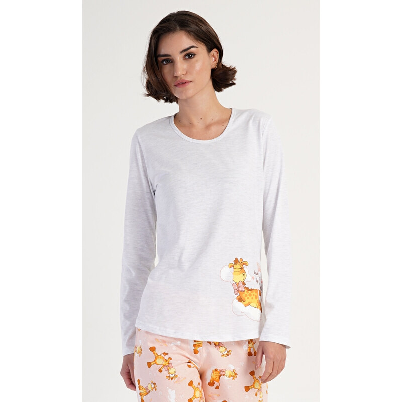 Vienetta Secret Dámske dlhé pyžamo Žirafa 54947336