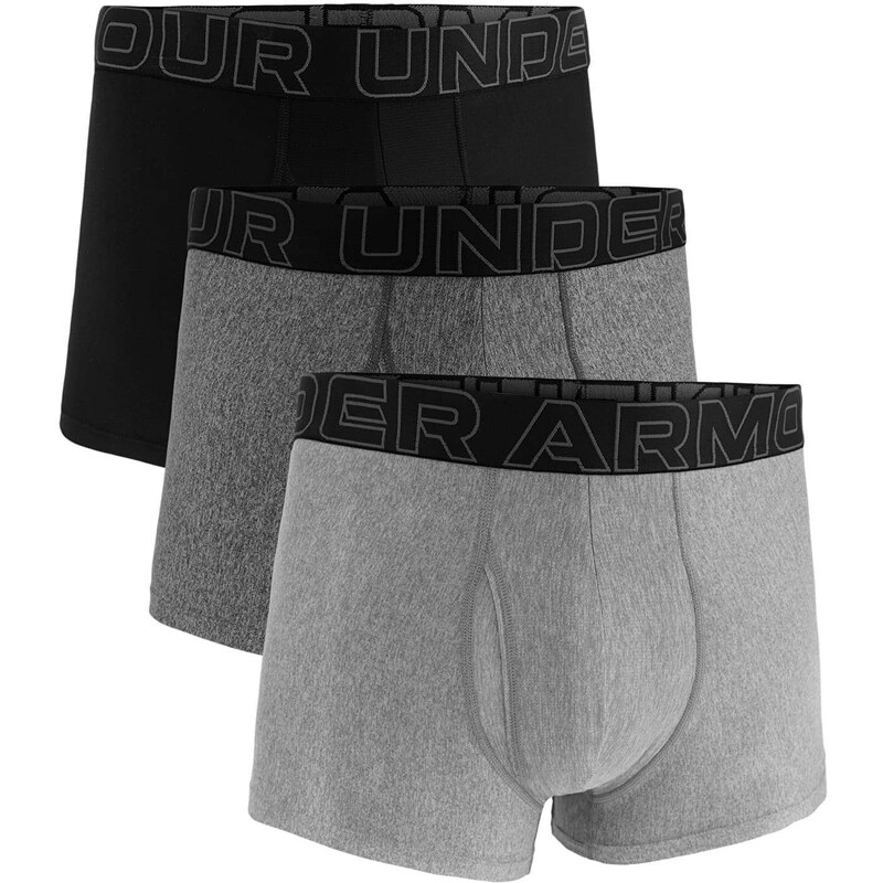 Boxerky Under Armour M Perf Tech 3in 3-Pack Grey XXL 55606971