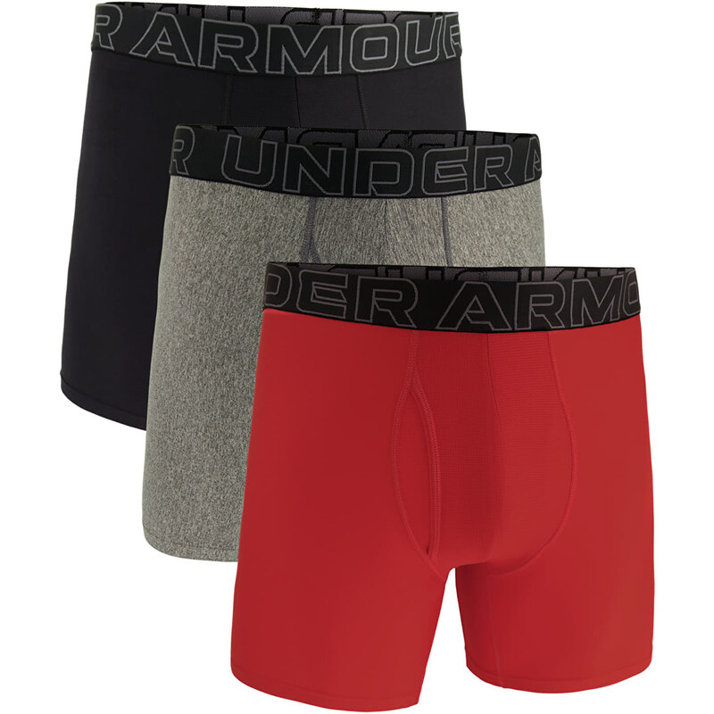 Boxerky Under Armour M Perf Tech 6in 3-Pack Red XXXXL 54959411