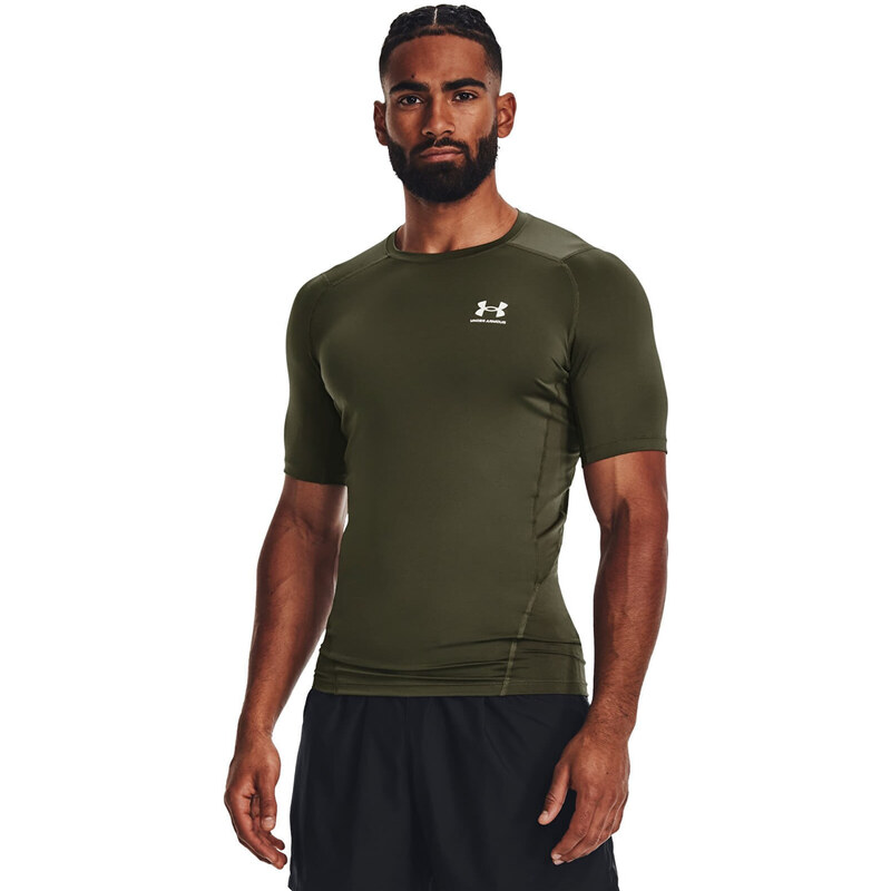 Tričko Under Armour HG Armour Comp SS Green XXL 54959332