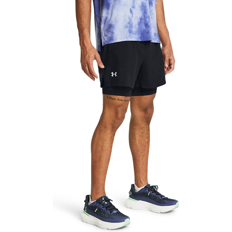 Šortky Under Armour LAUNCH 5 2-IN1 SHORTS Black M 54959573