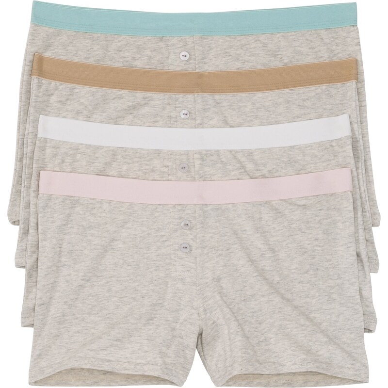 bonprix Dámske boxerky (4 ks), farba biela 44742607