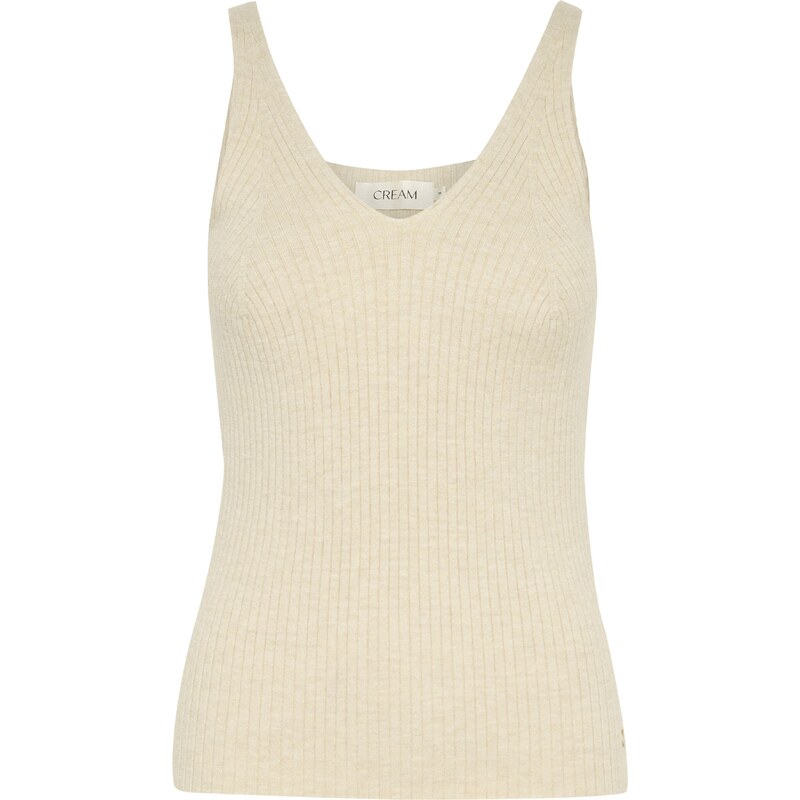 Cream Vyšívaný top Dela béžová melírovaná 54971154