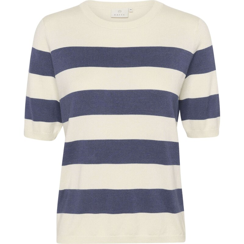Kaffe Sveter Lizza krémová / indigo 55460978