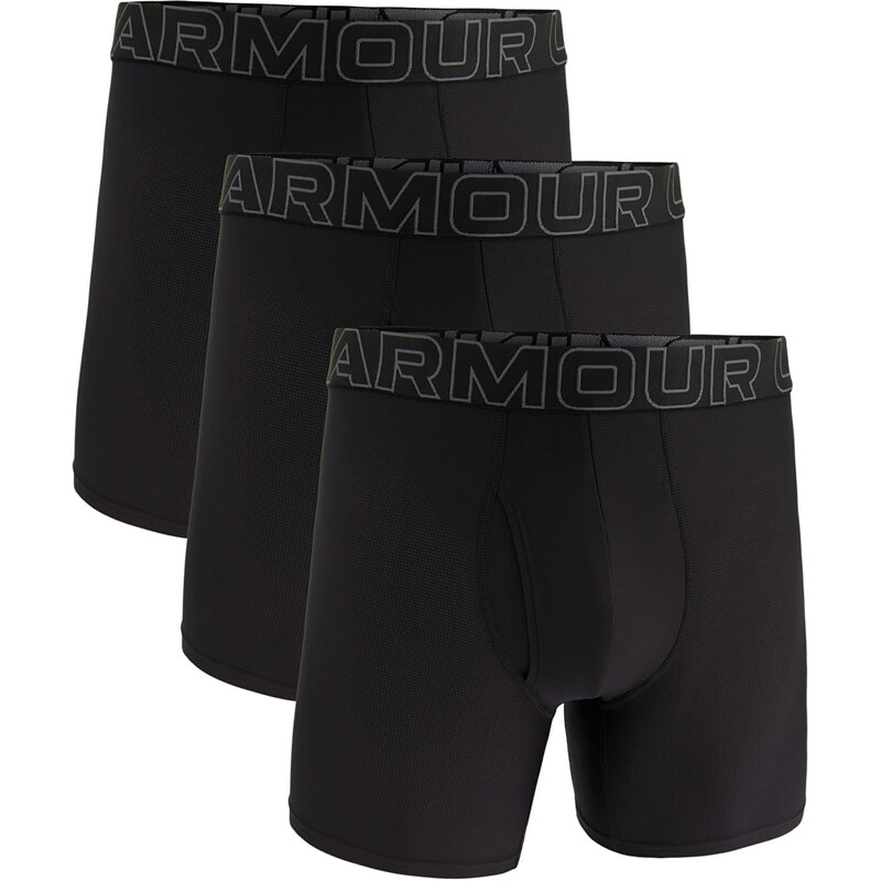Boxerky Under Armour M Perf Tech Mesh 6in 3-Pack Black M 54969877