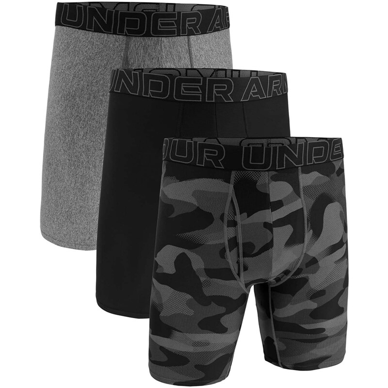 Boxerky Under Armour M Perf Tech Nov 9in 3-Pack Black S 54969876