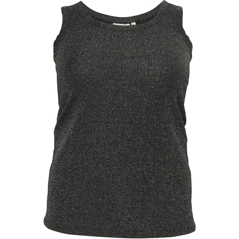 KAFFE CURVE Top strieborná 57738071