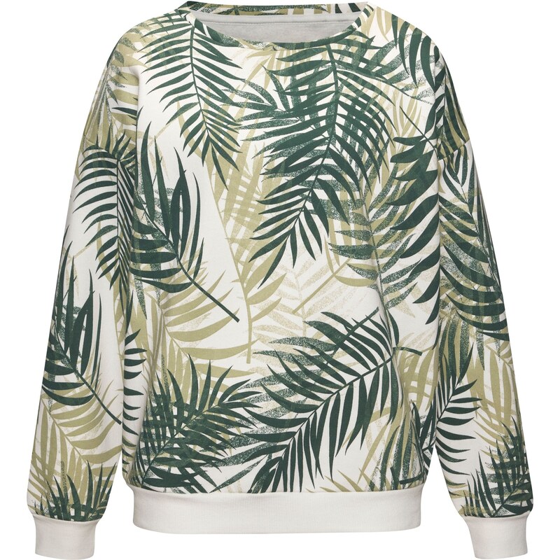 LASCANA Mikina zelená / biela 54971213