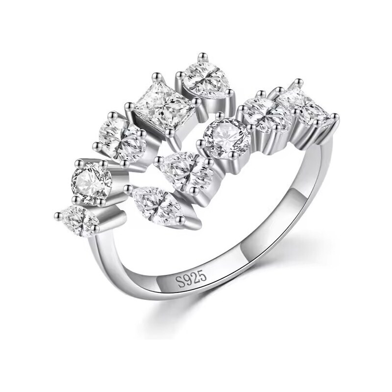 MAJYA Strieborný nastaviteľný prsteň LAYLA 11016 64581917