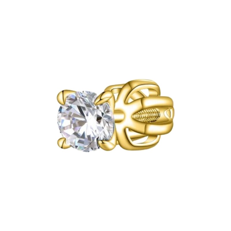 Olivie Strieborná 4mm náušnica PIPPI GOLD 1 ks 8764 54978027