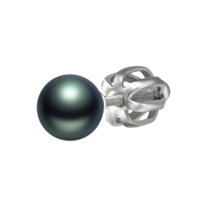 Olivie Strieborná 8mm náušnica TAHITI 1 ks 8775 54978036