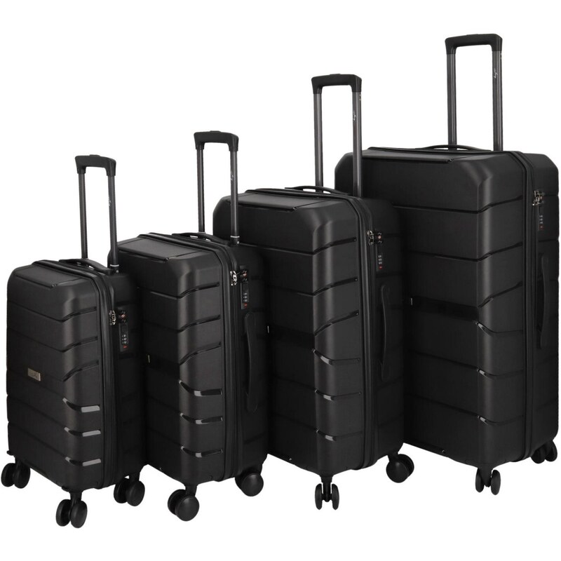 Jony Cestovný plastový kufor Franco SADA, čierny 66422086