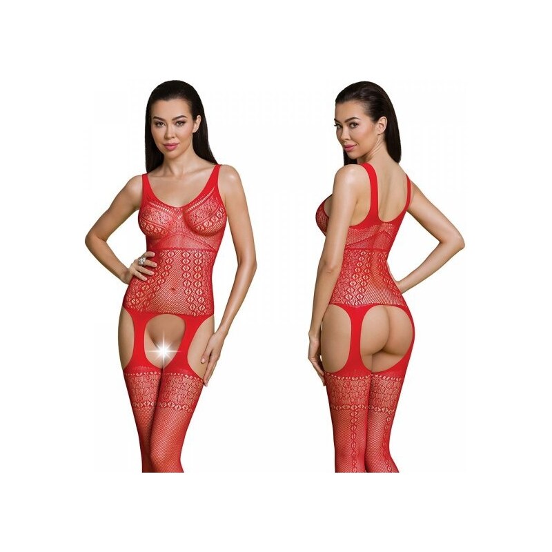 Passion ECO BS010 red - Bodystocking 55124428