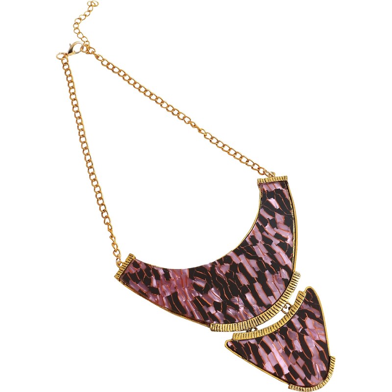 SOHI Retiazka Kenya zlatá / ružová / čierna 56103433