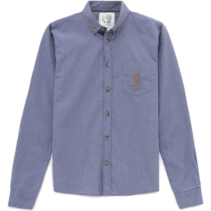 By Diess Collection Košeľa modrá / hnedá 55684776