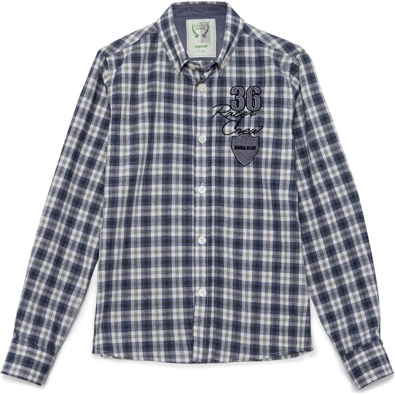 By Diess Collection Košeľa námornícka modrá / sivá / biela 55048950