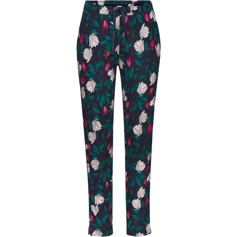 s.Oliver Pyžamové nohavice námornícka modrá / smaragdová / vínovo 56573607