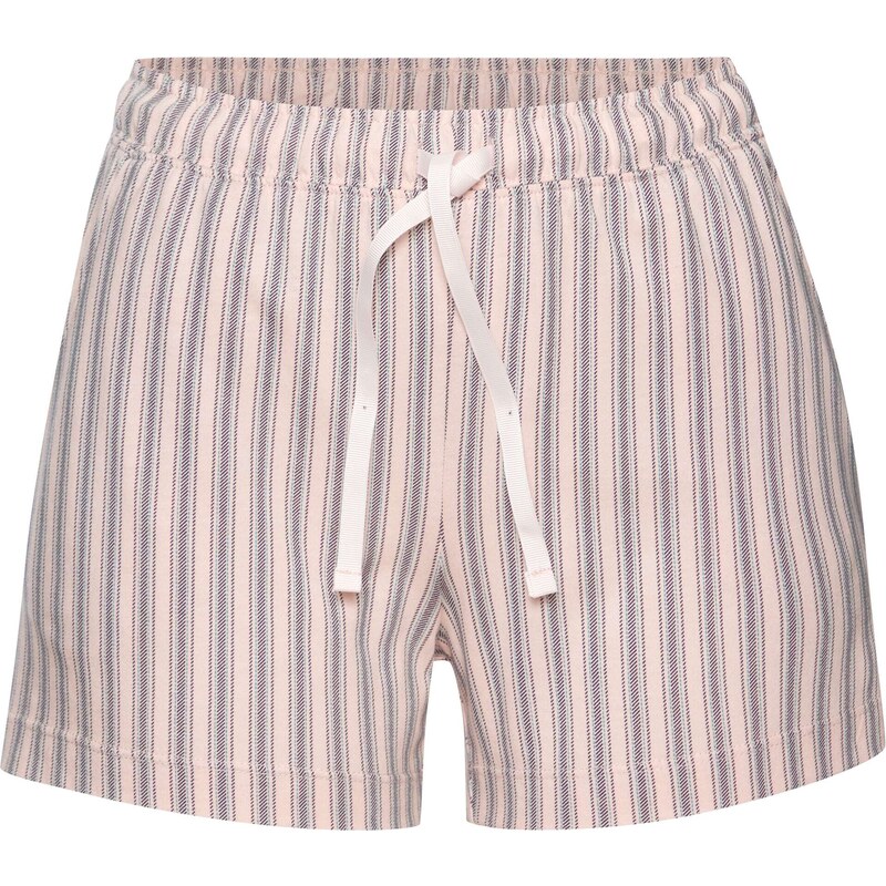 s.Oliver Pyžamové nohavice krémová / svetlomodrá / čierna 56573608