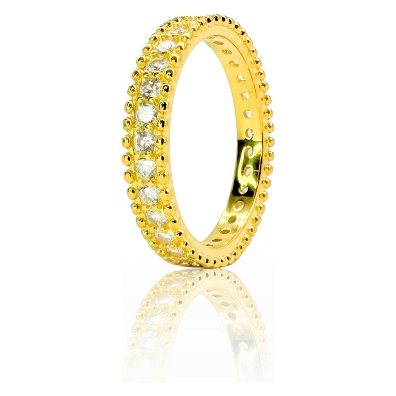 MAJYA Strieborný prsteň JASMINA pozlátený 11021/6 64581970