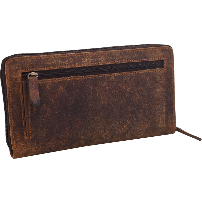 Mercucio Kožená etue taška tmavohnedá 3511590 65263551