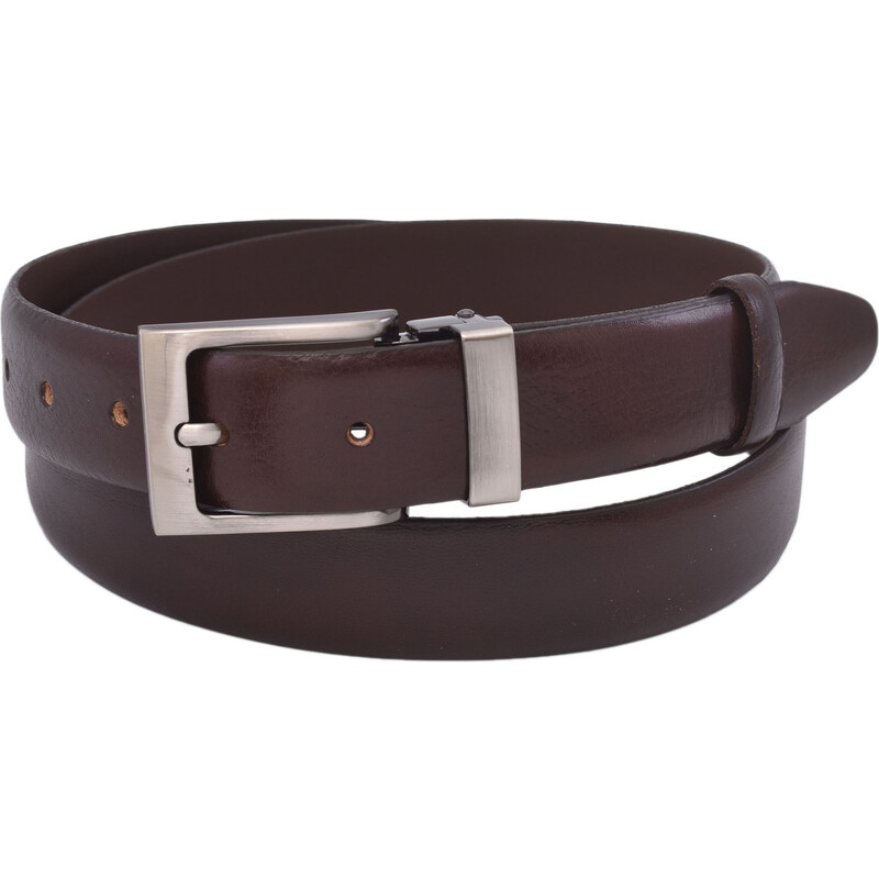 Mercucio Pánsky kožený opasok 731-30-02 tmavohnedý 64508152