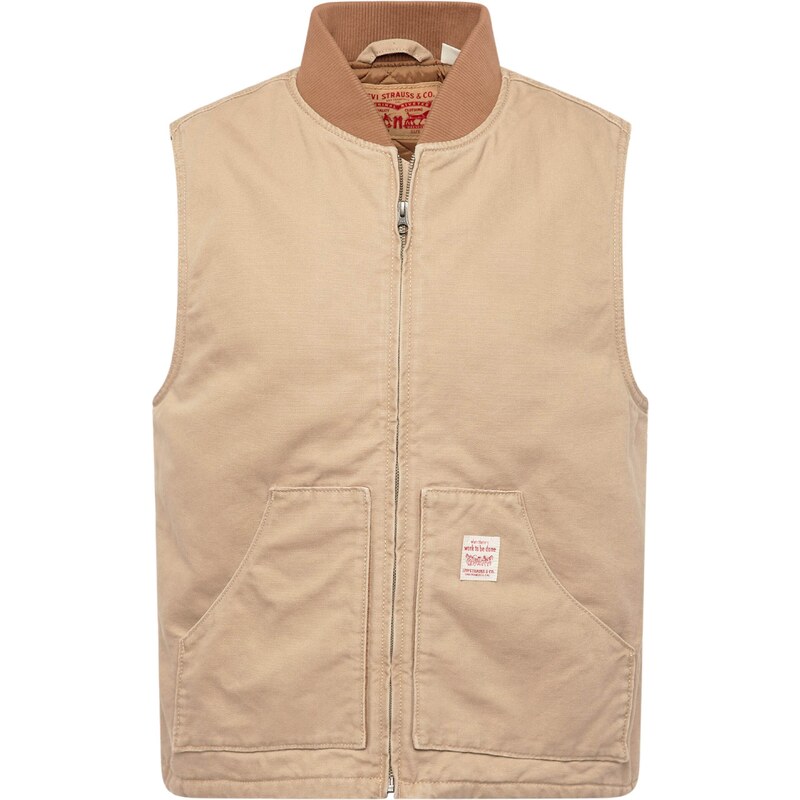 LEVIS Vesta Sansome Vest béžová / farba ťavej srsti 55888424