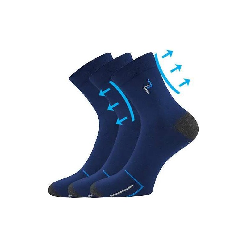 BROGER 01 bambusové ponožky s voľným lemom VoXX modrá 39-42 1 kus 3 55144023