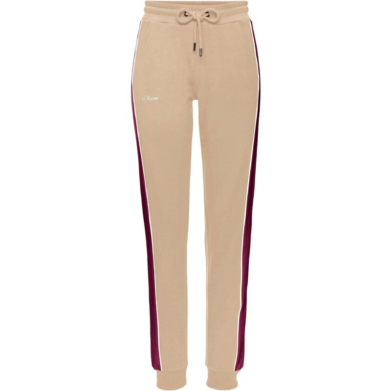 s.Oliver Nohavice piesková / fialová / biela 55251202