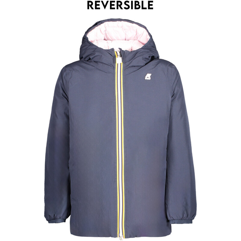 K-Way Obojstranná modrá bunda pre dievčatá 64710297