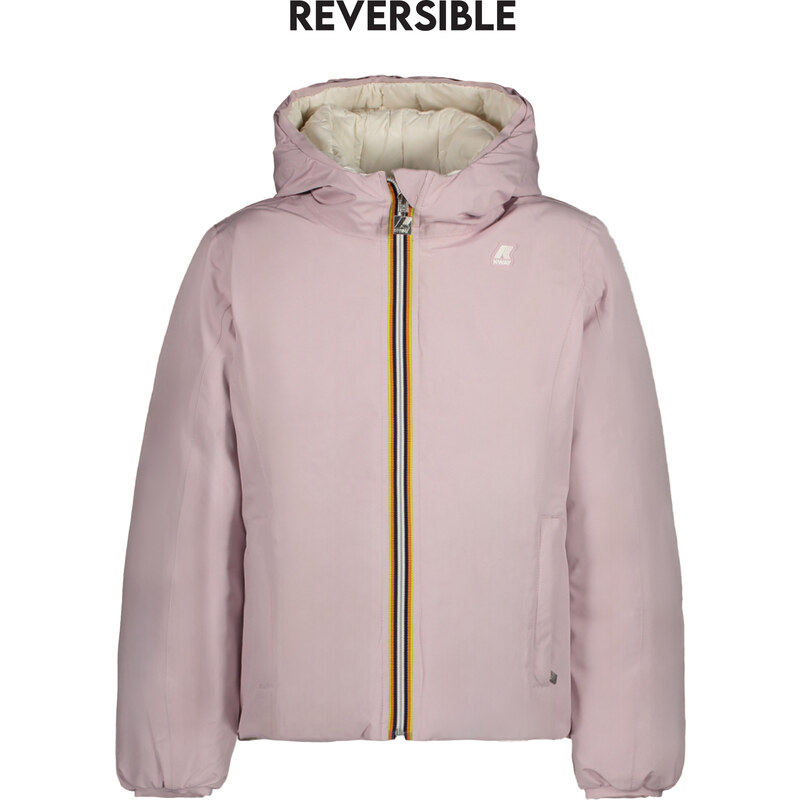 Obojstranná dievčenská zimná bunda K-WAY 64703056