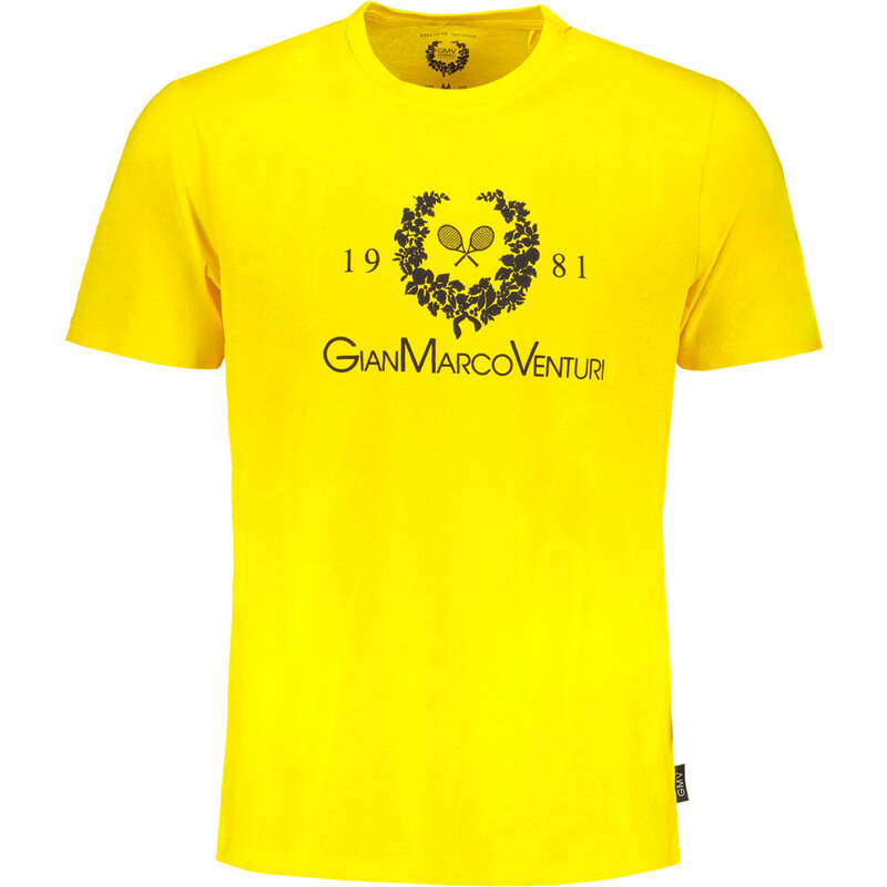 Žlté pánske tričko Gian Marco Venturi 64702763