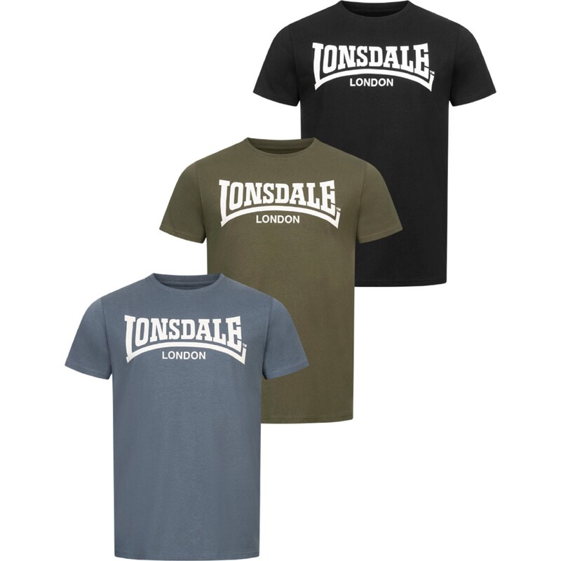 LONSDALE Tričko opálová / olivová / čierna 60867536