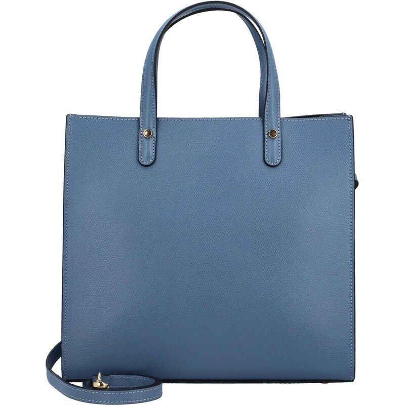 Delami Vera Pelle Dámska kožená kabelka do ruky džínsovomodrá - Delami 55297343